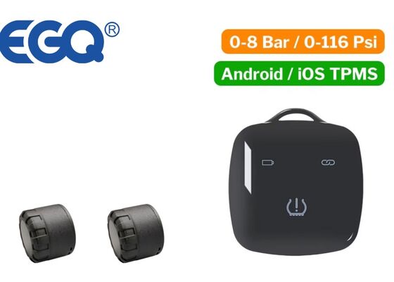 Capteur externe de moto avec protection imperméable à l'eau IP67 et fréquence 433 MHz pour les données des pneus du véhicule