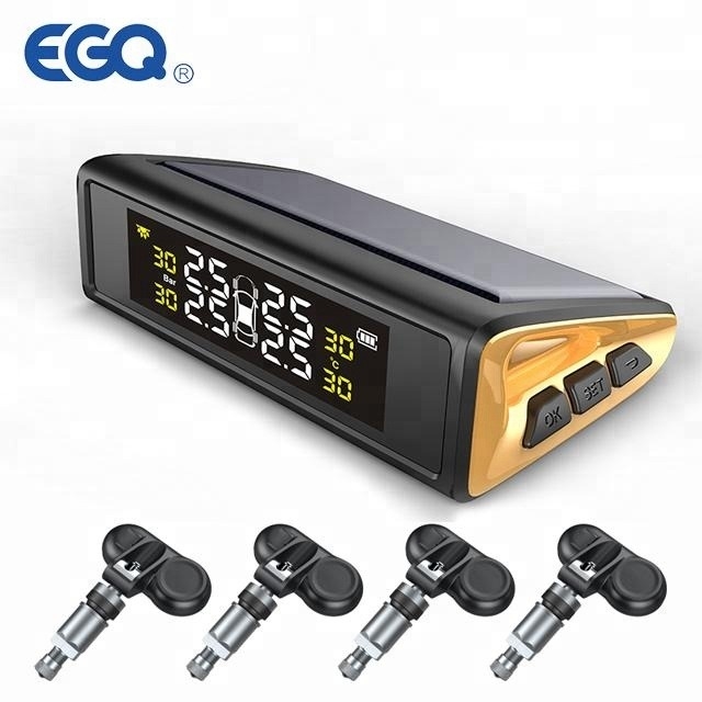Surveillance promotionnelle de pression des pneus de moniteur de pression des pneus de l'énergie solaire TPMS d'Automatique-alarme d'alarme de voix de la meilleure qualité