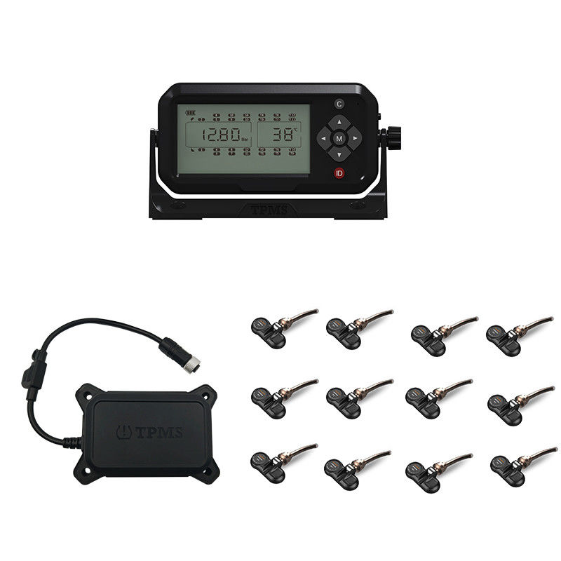 Capteurs empaquetés TPMS de système de surveillance de pression de pneu de camion de 12 roues 433.92MHz 12mA 203 livres par pouce carré