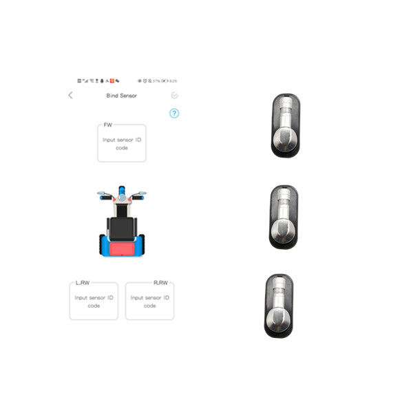 Rouleur TPMS de l'avant 3 pour le capteur BLE 2.4Ghz de pression des pneus de bicyclette de vélo