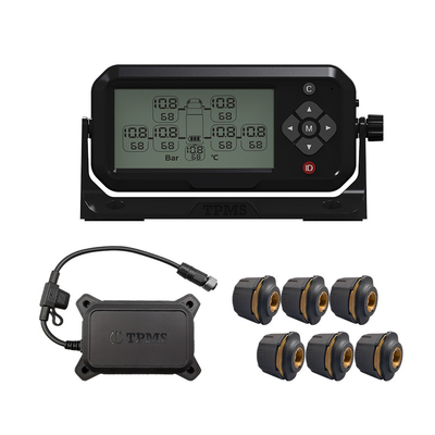 Externe rechargeable imperméabilisent six autobus TPMS de camion de pneu